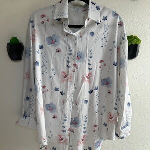 SHEIN oversized button down